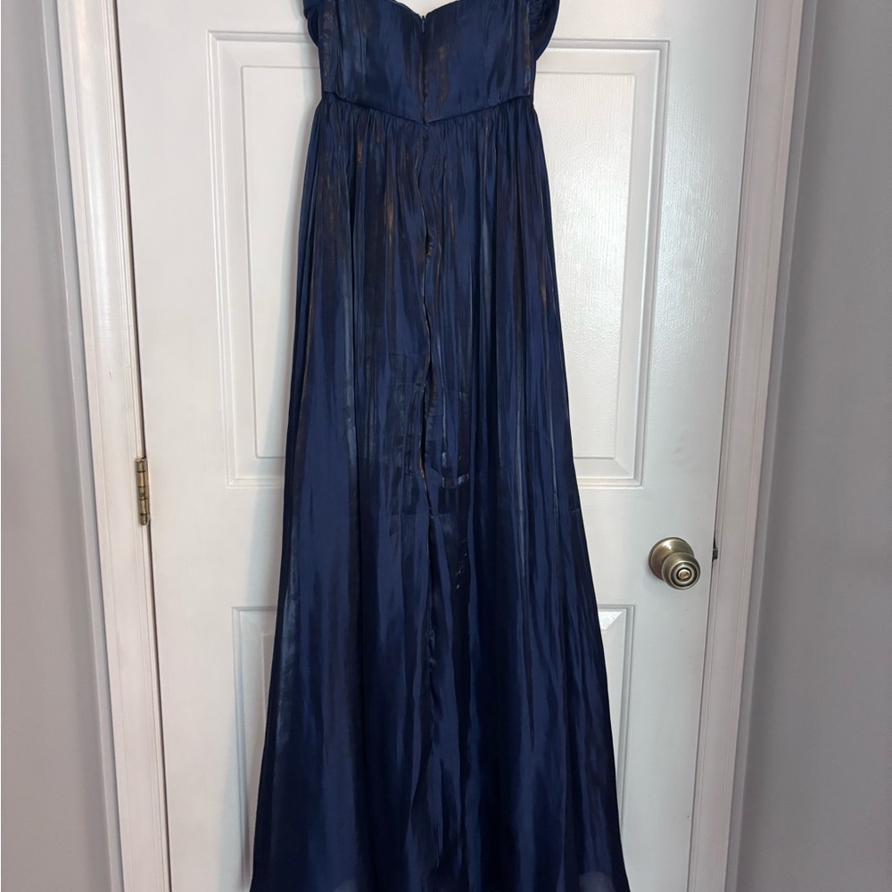 Strapless Lulus Navy iridescent Dress - Lulus size xs